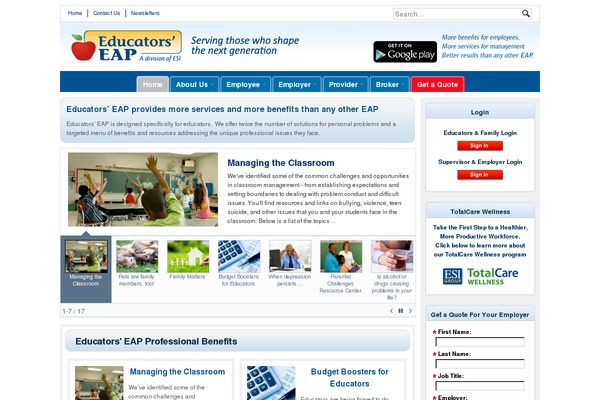 educatorseap.com site used Educators