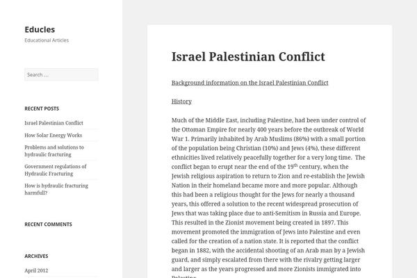 Twenty Fifteen theme site design template sample