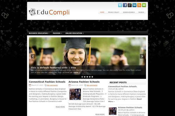 Education WP theme site design template sample