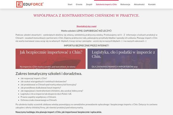 eduforce.pl site used Eduforce