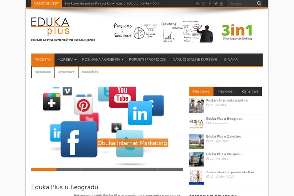 Jarida theme site design template sample