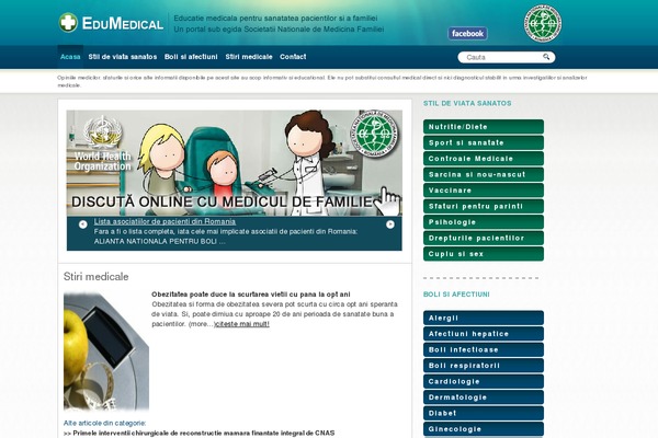 edumedical.ro site used Blank-mobile