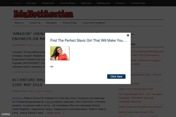WordPress website example screenshot