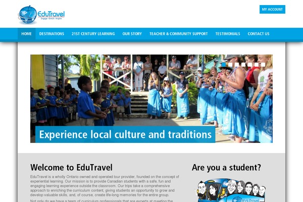 edutravel.com site used Edutravel