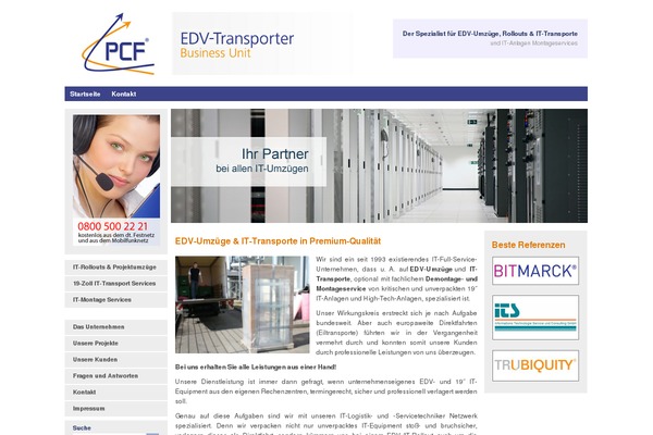 edv-transporter.de site used Pcfnetzwerk