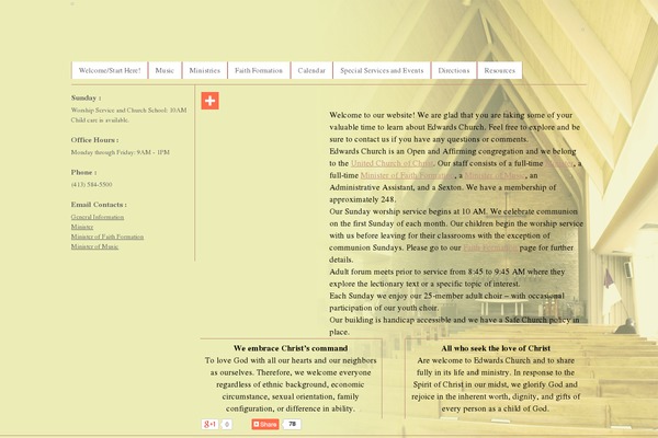 edwardschurchnorthampton.org site used Edwc