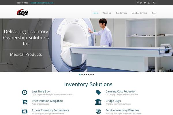 edxelectronics.com site used Business-theme