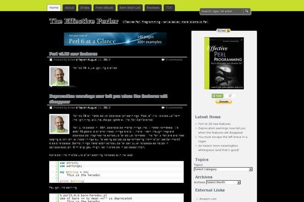 WordPress website example screenshot