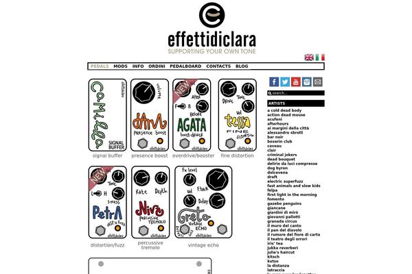 effettidiclara.com site used Clara