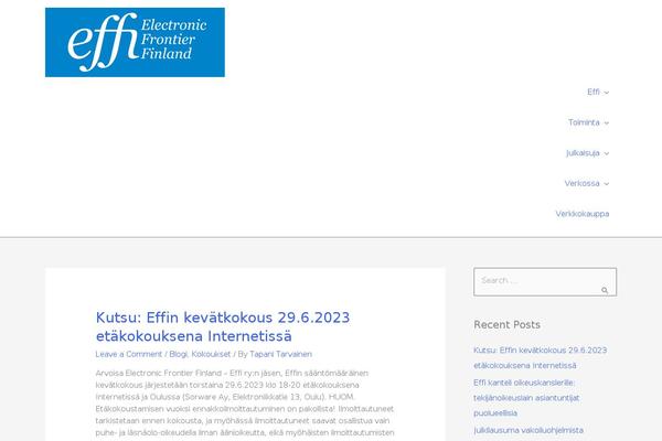 WordPress website example screenshot
