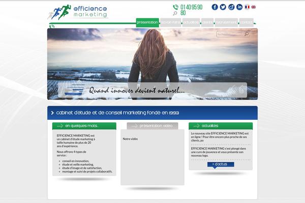 efficience-marketing.com site used Efficience