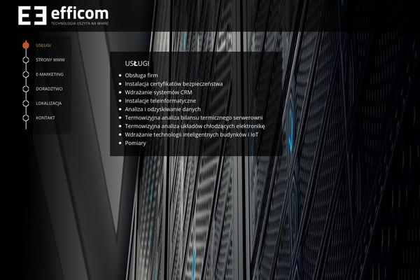 efficom.pl site used Singlepage-pro