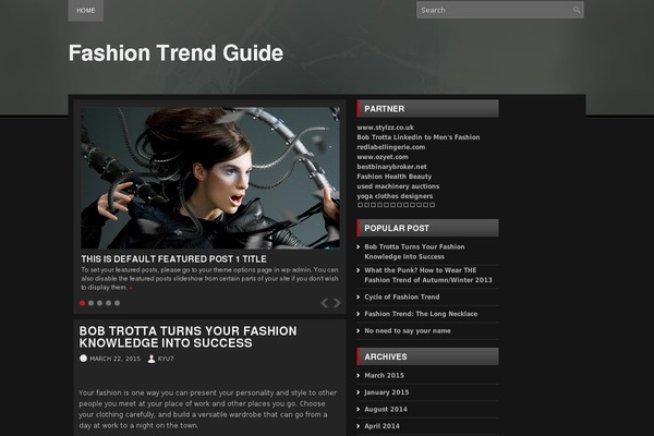 Fashionable theme site design template sample