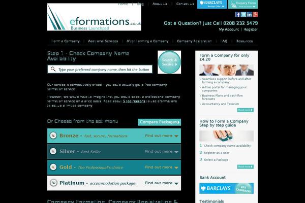 WordPress website example screenshot