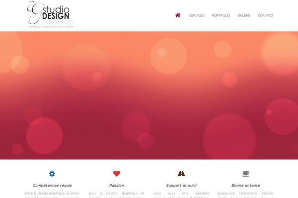 The7 Child theme site design template sample