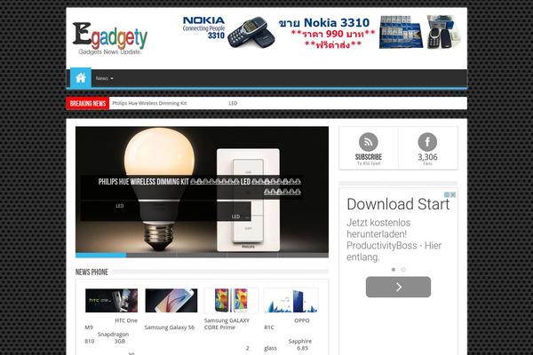 Sahifa theme site design template sample