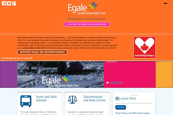 egale.ca site used Egale