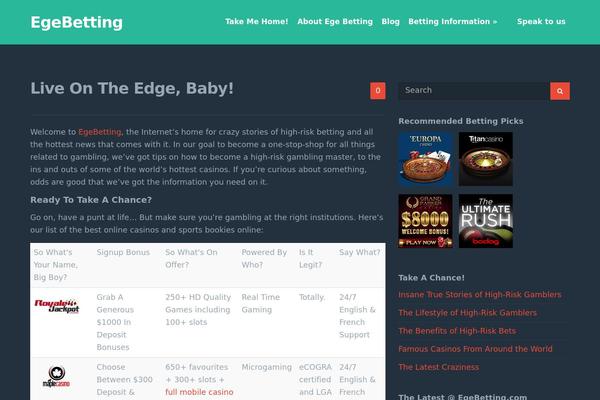 WordPress website example screenshot