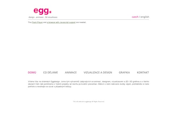 eggdesign.cz site used Eggdesign