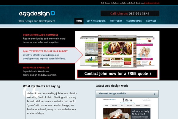 eggdesign.ie site used Eggdesign