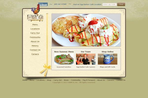 eggharborcafe.com site used Wellmadetheme