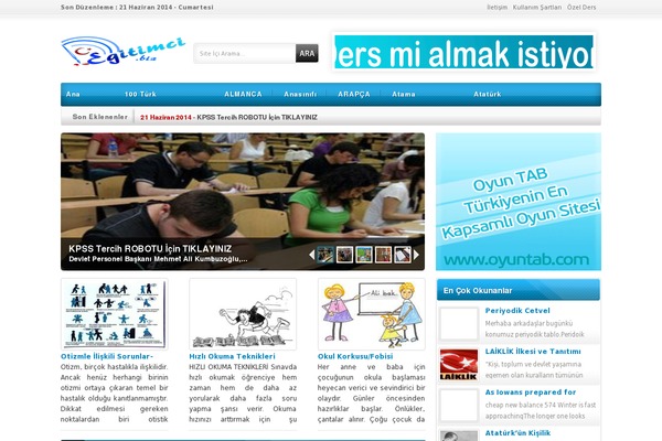 egitimci.biz site used Sagliknet