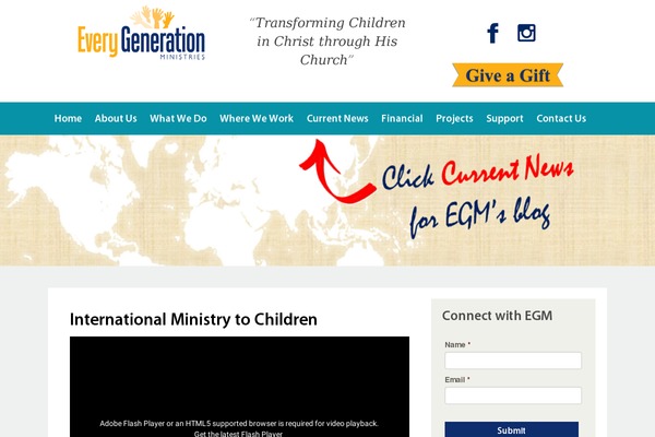egmworld.org site used Sitechisel-theme-child