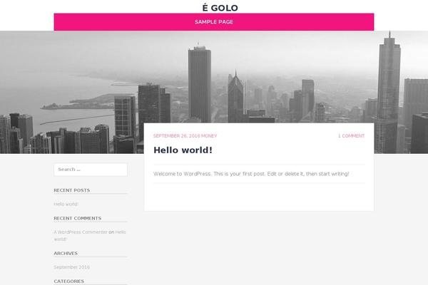 Chicago theme site design template sample