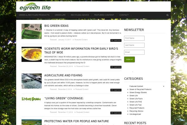 eGreen theme websites examples