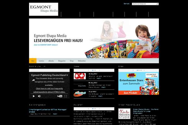 ehapa.de site used Egmont-wp-ehapa