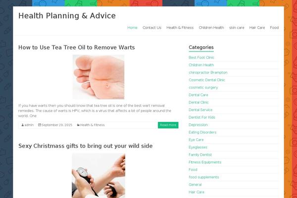 WordPress website example screenshot