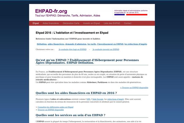ehpad-fr.org site used Twenty Ten