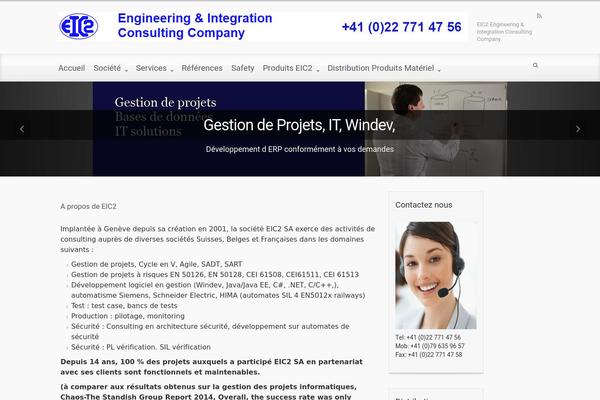 evolve theme site design template sample