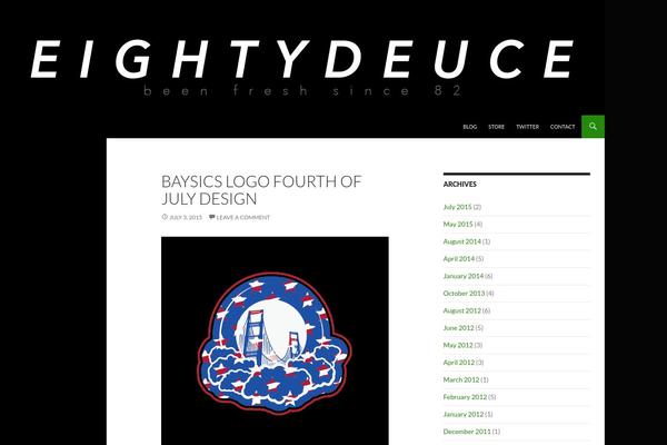 Twenty Fourteen theme site design template sample