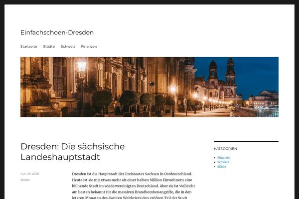 Twenty Sixteen theme site design template sample
