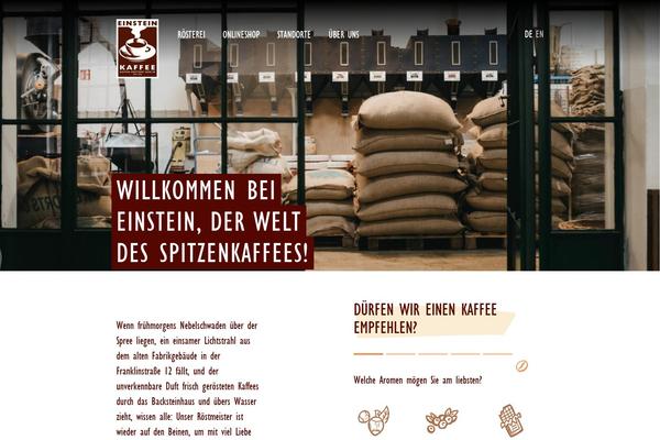 einstein-kaffee.de site used Einstein