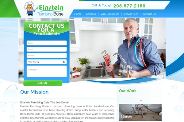 einsteinplumbingboise.com site used Boise