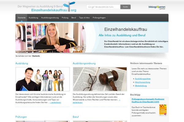 WordPress website example screenshot