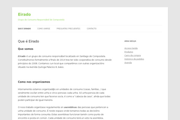 Twenty Twelve theme site design template sample