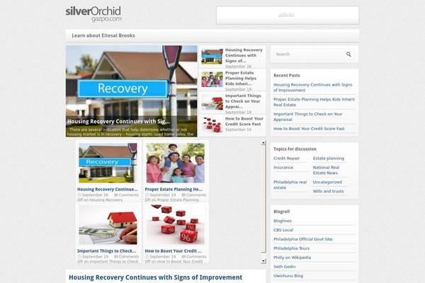 silverOrchid theme site design template sample