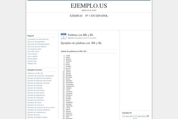 WordPress website example screenshot