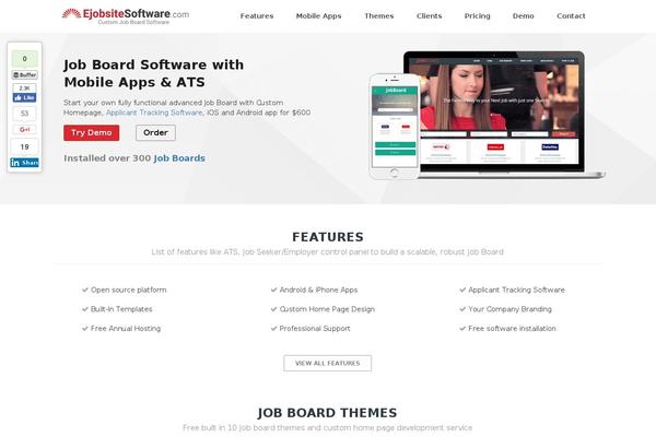 WordPress website example screenshot