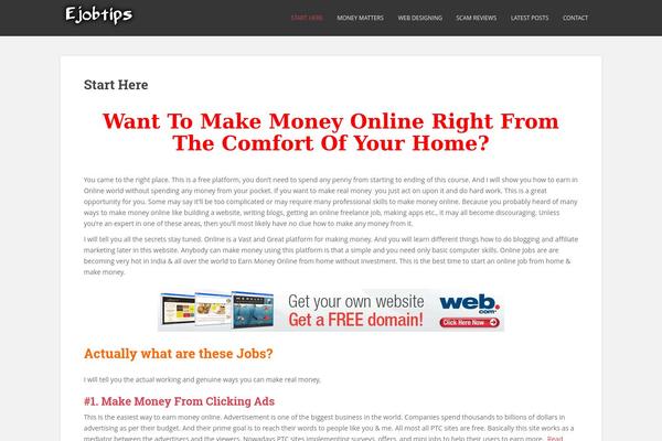 WordPress website example screenshot