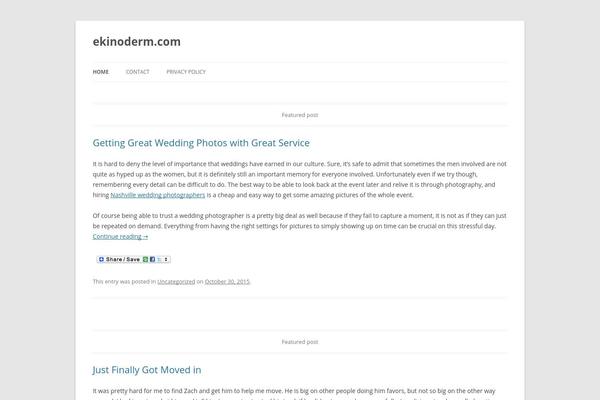 Twenty Twelve theme site design template sample