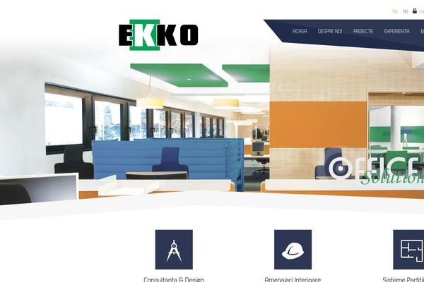 Ekko theme site design template sample