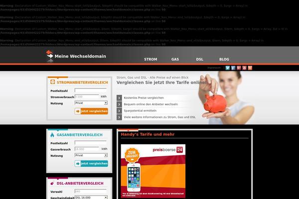 ekom24.com site used Wechseldomain