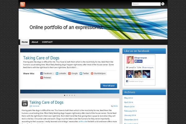 Graphene theme site design template sample
