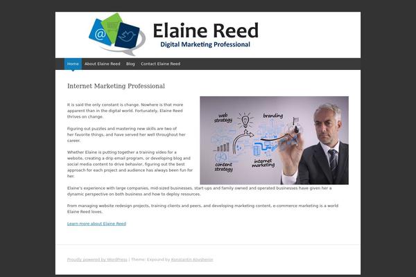 Expound theme site design template sample