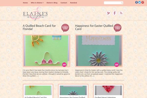 Elaine theme site design template sample