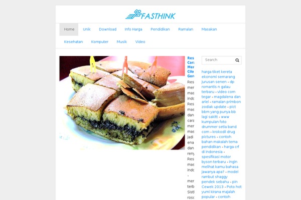 Fasthink theme site design template sample